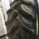 710/70R38 Firestone Radial All Traction DT R-1W on John Deere Yellow 10-Hole Formed Plate W/Weight Holes 45%