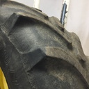 710/70R38 Firestone Radial All Traction DT R-1W on John Deere Yellow 10-Hole Formed Plate W/Weight Holes 45%