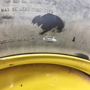 420/85R38 Cultor Radial-85 R-1W on John Deere Yellow 10-Hole Formed Plate W/Weight Holes 65%