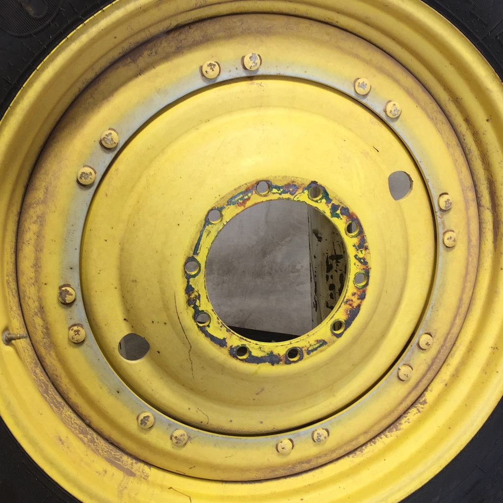 10"W x 42"D Stub Disc (groups of 2 bolts) Rim with 10-Hole Center, John Deere Yellow