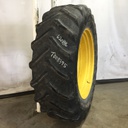 620/70R46 BKT Tires Agrimax RT 765 R-1W on John Deere Yellow 12-Hole Stub Disc 25%