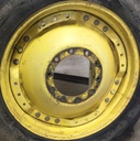 10"W x 34"D Waffle Wheel (Groups of 3 bolts) Rim with 10-Hole Center, John Deere Yellow