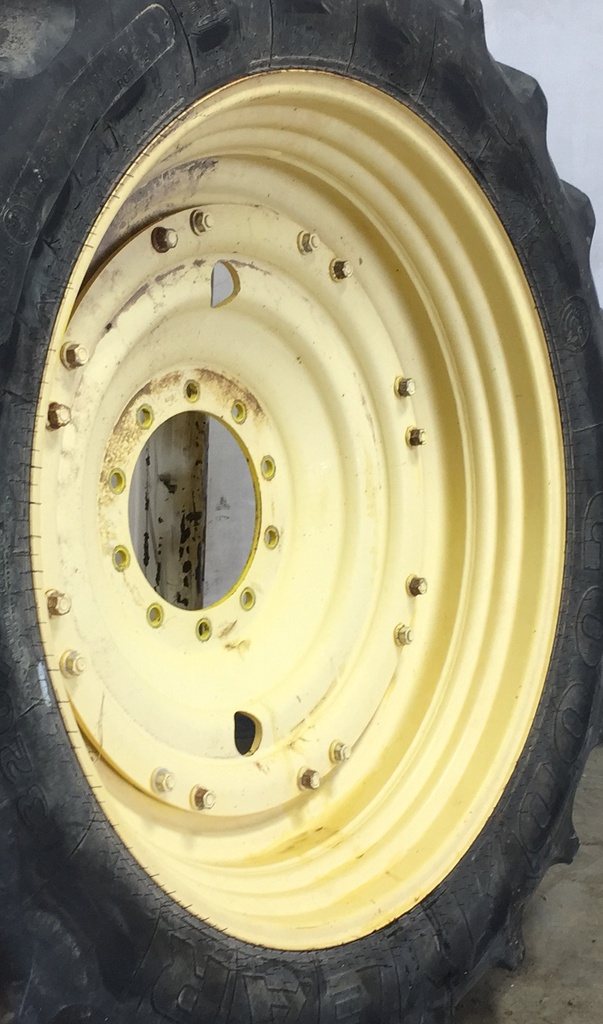 10"W x 42"D Stub Disc Rim with 10-Hole Center, John Deere Yellow