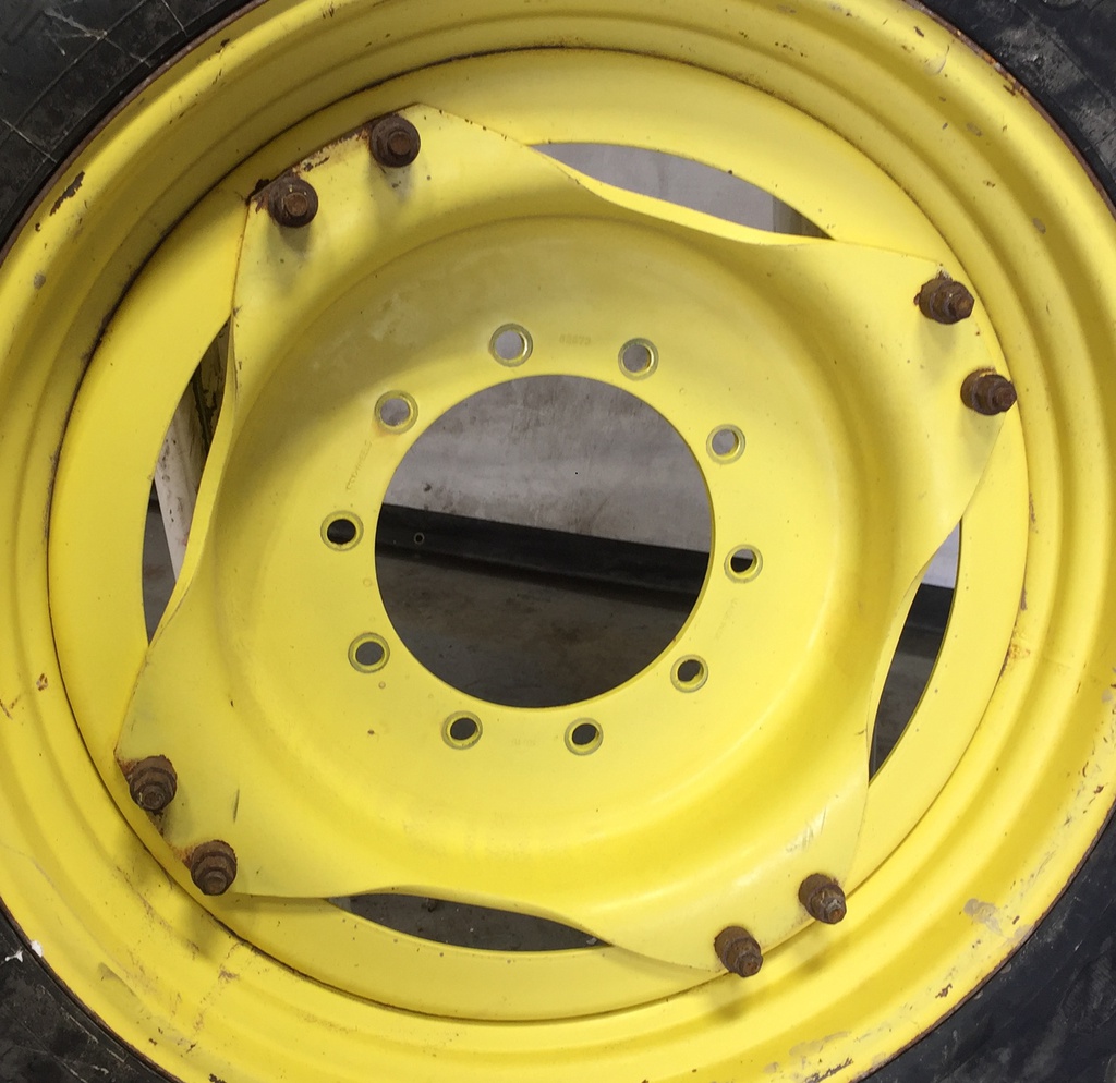 10"W x 34"D Stub Disc (groups of 2 bolts) Rim with 10-Hole Center, John Deere Yellow