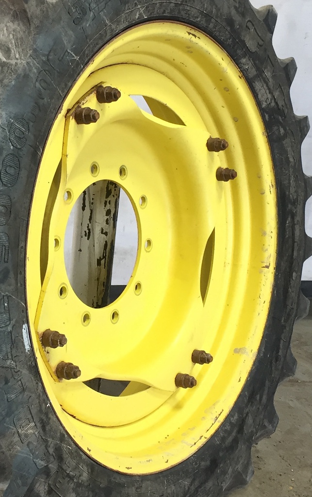 10"W x 34"D Stub Disc (groups of 2 bolts) Rim with 10-Hole Center, John Deere Yellow