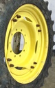 10"W x 34"D Stub Disc (groups of 2 bolts) Rim with 10-Hole Center, John Deere Yellow