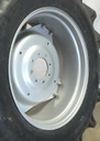 15"W x 30"D Rim with Clamp/Loop Style (groups of 2 bolts) Rim with 8-Hole Center, Case IH Silver Mist