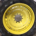 12"W x 38"D Waffle Wheel (Groups of 3 bolts) Rim with 10-Hole Center, John Deere Yellow