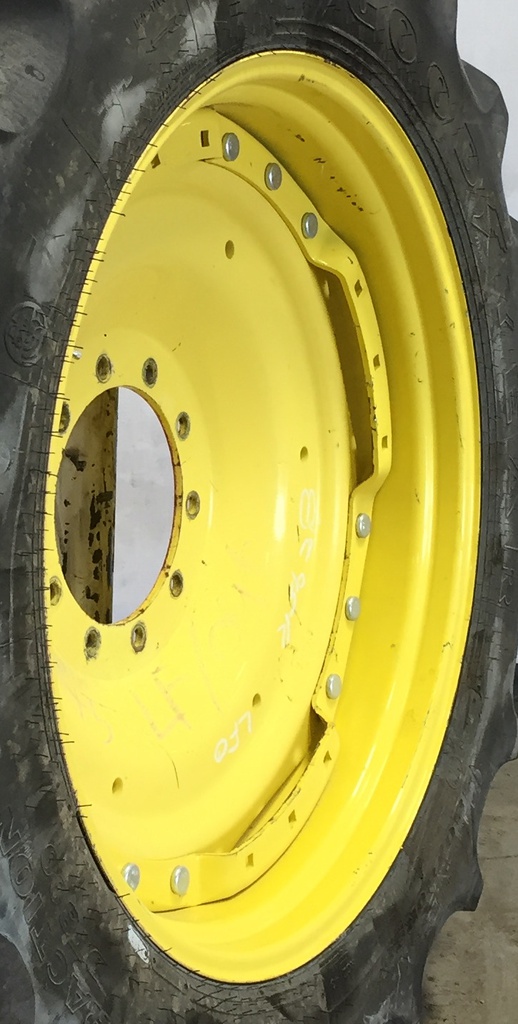 10-Hole Waffle Wheel (Groups of 3 bolts) Center for 38"-54" Rim, John Deere Yellow