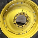 12"W x 38"D Waffle Wheel (Groups of 3 bolts) Rim with 10-Hole Center, John Deere Yellow