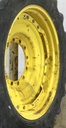 12"W x 38"D Waffle Wheel (Groups of 3 bolts) Rim with 12-Hole Center, John Deere Yellow