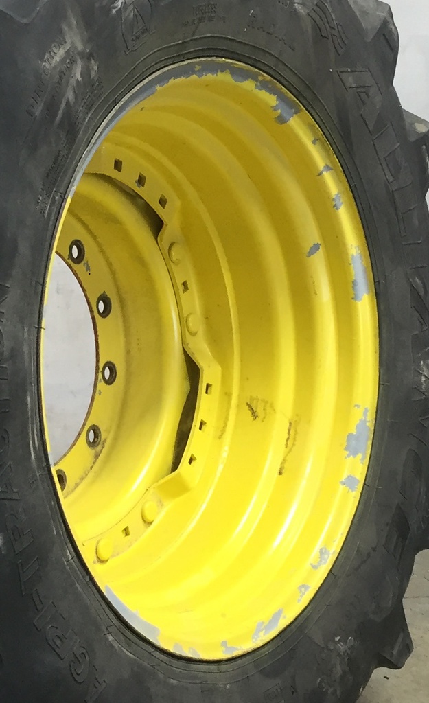 12-Hole Waffle Wheel (Groups of 2 bolts) Center for 28"-30" Rim, John Deere Yellow