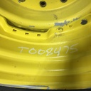 15"W x 30"D Waffle Wheel (Groups of 3 bolts)/Waffle Wheel (Groups of 2 bolts) Rim with 12-Hole Center, John Deere Yellow