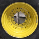 15"W x 30"D Waffle Wheel (Groups of 3 bolts)/Waffle Wheel (Groups of 2 bolts) Rim with 12-Hole Center, John Deere Yellow