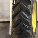 420/85R38 Firestone Performer EVO R-1W on John Deere Yellow 8-Hole Stub Disc (groups of 2 bolts) 99%
