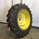 420/85R38 Firestone Performer EVO R-1W on John Deere Yellow 8-Hole Stub Disc (groups of 2 bolts) 99%
