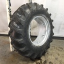 16.9/-28 BF Goodrich Power Grip  R-1 on Case IH Silver Mist 6-Hole Rim with Clamp/Loop Style 60%