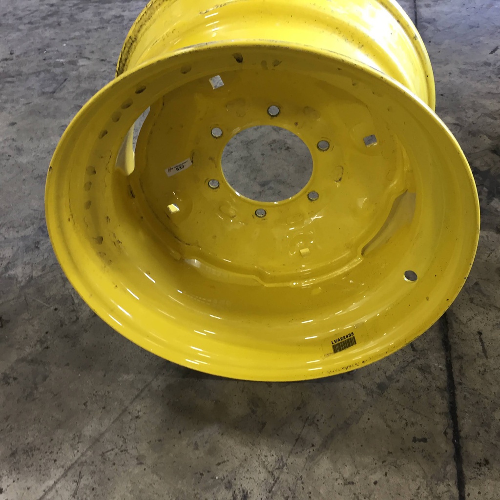 9.75"W x 16.5"D, John Deere Yellow 6-Hole Implement
