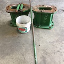 15.75"L Combine Frame Extension, w/Shafts, Hdw & Truss Rod, John Deere Combine 9000 Series[Single Reduction same as Ring and Pinion] ("A" 18/18 Spline Equal Length Shafts), John Deere Green