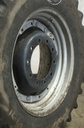 13"W x 30"D Waffle Wheel (Groups of 2 bolts) Rim with 10-Hole Center, Case IH Silver Mist/Black