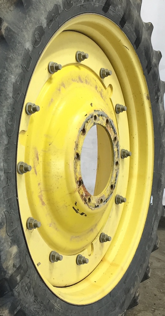 10"W x 42"D Stub Disc Rim with 10-Hole Center, John Deere Yellow