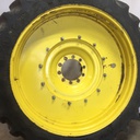 10"W x 54"D Stub Disc Rim with 10-Hole Center, John Deere Yellow