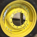 13"W x 34"D Waffle Wheel (Groups of 3 bolts) Rim with 12-Hole Center, John Deere Yellow