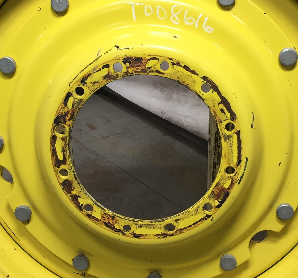 12-Hole Stub Disc Center for 38"-54" Rim, John Deere Yellow
