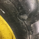 480/80R50 Michelin AgriBib R-1W on John Deere Yellow 10-Hole Formed Plate W/Weight Holes 75%