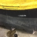 480/80R50 Michelin AgriBib R-1W on John Deere Yellow 10-Hole Formed Plate W/Weight Holes 75%
