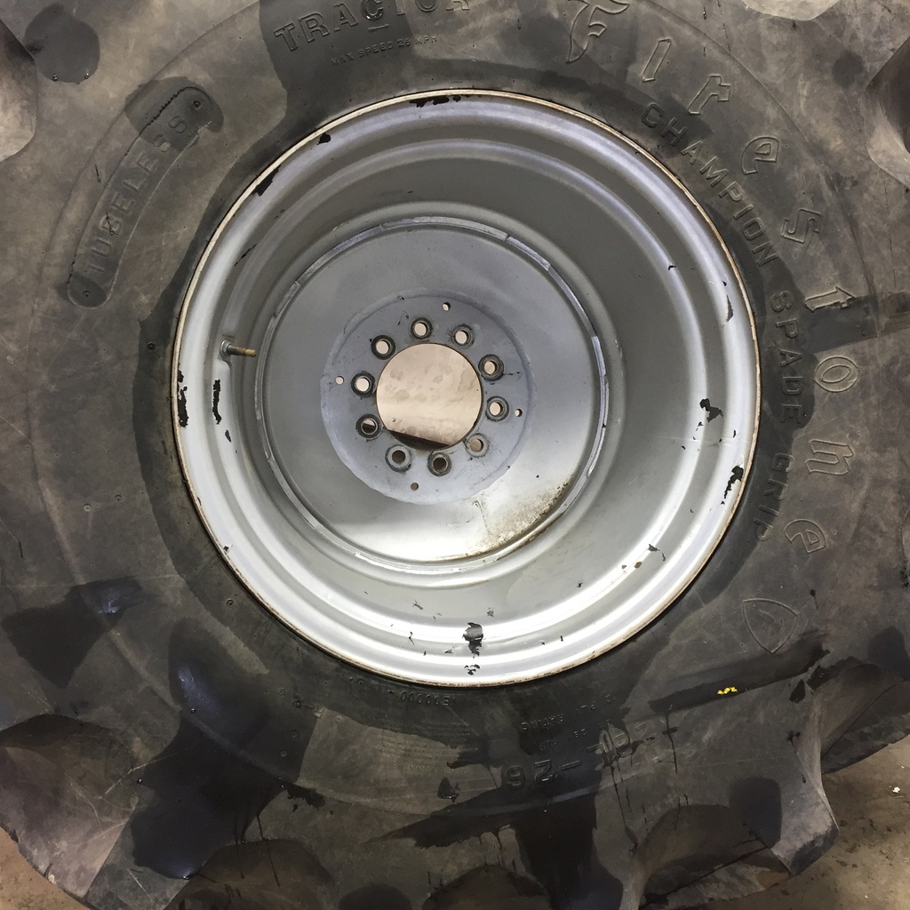 25"W x 26"D, Case IH Silver Mist 10-Hole Formed Plate