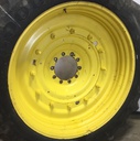 12"W x 54"D Stub Disc Rim with 10-Hole Center, John Deere Yellow