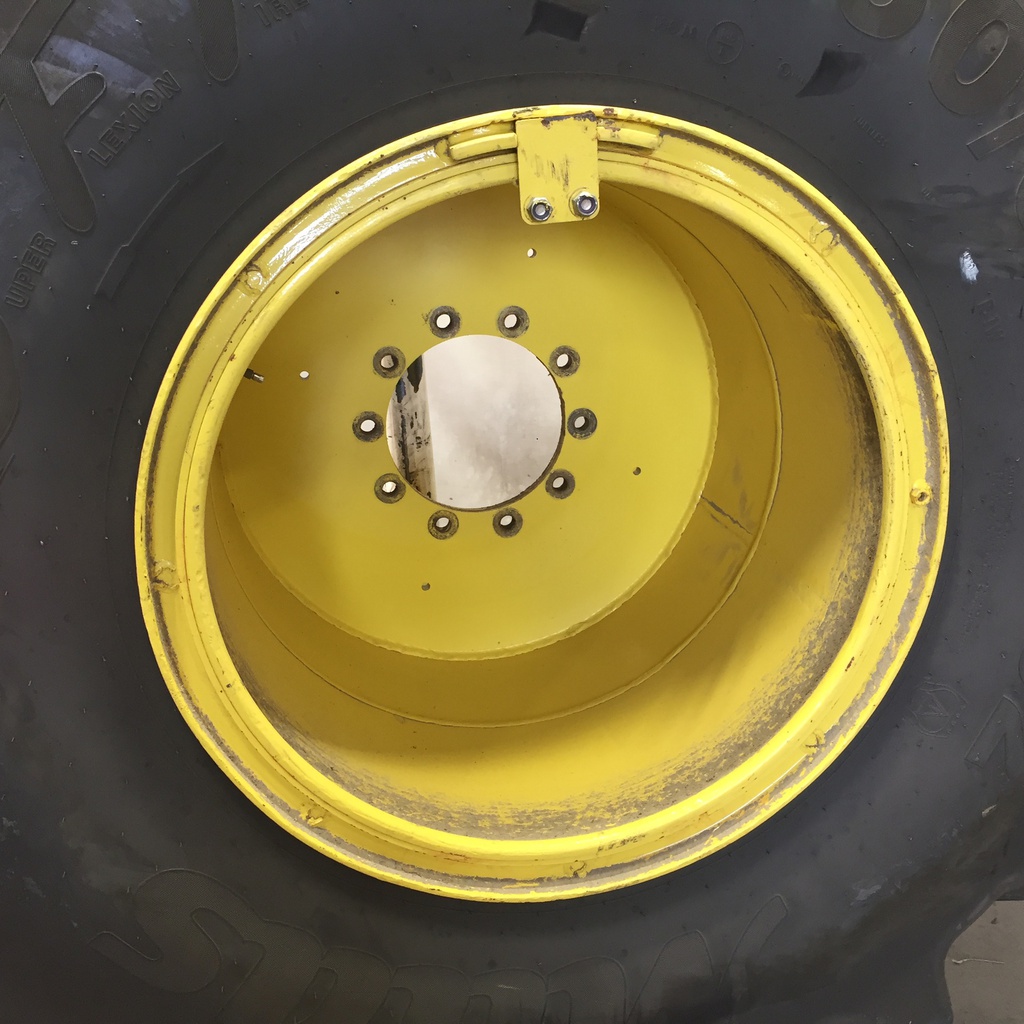 1250/50R32 Mitas SuperFlexion Tire (SFT) R-1W on John Deere Yellow 10-Hole "VA" Wheel Assy 90%