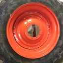 480/80R42 Michelin AgriBib R-1W on Kubota Orange 10-Hole Waffle Wheel (Groups of 3 bolts) 95%