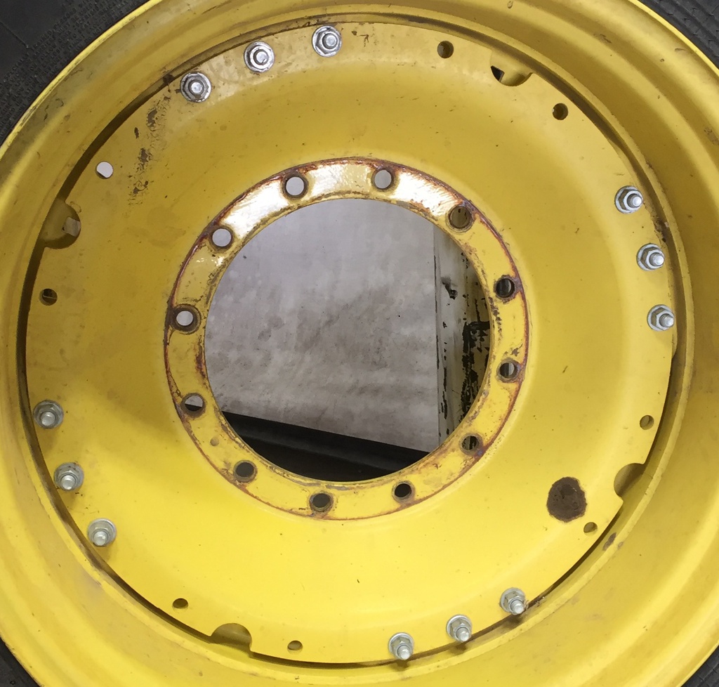 12-Hole Waffle Wheel (Groups of 3 bolts) Center for 34" Rim, John Deere Yellow