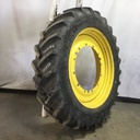 480/80R50 Goodyear Farm DT800 Super Traction R-1W on John Deere Yellow 12-Hole Stub Disc 75%