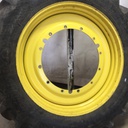 480/80R50 Goodyear Farm DT800 Super Traction R-1W on John Deere Yellow 12-Hole Stub Disc 75%