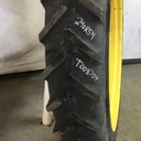 270/95R54 BKT Tires Agrimax RT 955 R-1W on John Deere Yellow 12-Hole Stub Disc 60%