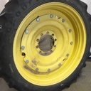 10"W x 42"D Stub Disc Rim with 10-Hole Center, John Deere Yellow