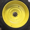 480/80R50 Goodyear Farm DT800 Super Traction R-1W on John Deere Yellow 10-Hole Formed Plate W/Weight Holes 70%