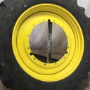 480/80R50 Goodyear Farm DT800 Super Traction R-1W on John Deere Yellow 12-Hole Stub Disc 65%