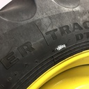 480/80R50 Goodyear Farm DT800 Super Traction R-1W on John Deere Yellow 12-Hole Stub Disc 65%