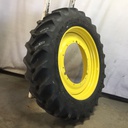 480/80R50 Goodyear Farm DT800 Super Traction R-1W on John Deere Yellow 12-Hole Stub Disc 65%