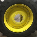 15"W x 34"D Stub Disc Rim with 10-Hole Center, John Deere Yellow