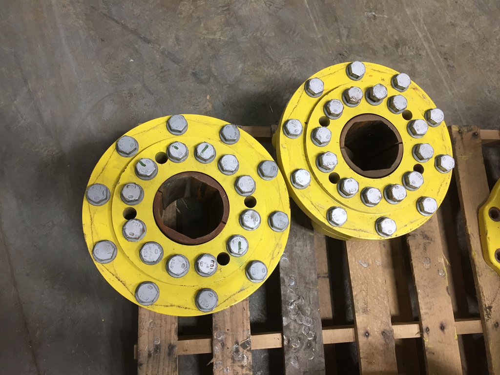 10-Hole Wedg-Lok OE Style, 4.724" (119.99mm) axle, John Deere Yellow