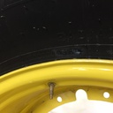 800/70R38 Firestone Radial Deep Tread 23 R-1W on John Deere Yellow 12-Hole Stub Disc 99%