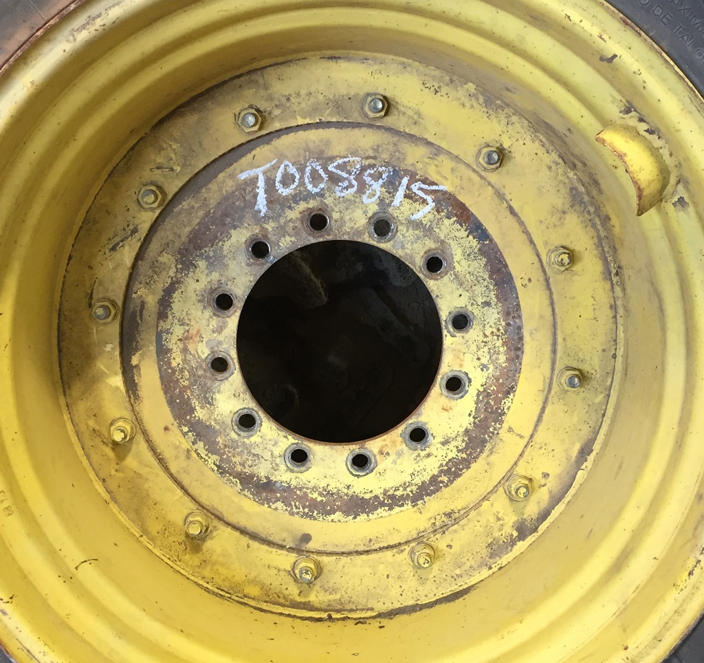 12-Hole Stub Disc Center for 34" Rim, John Deere Yellow