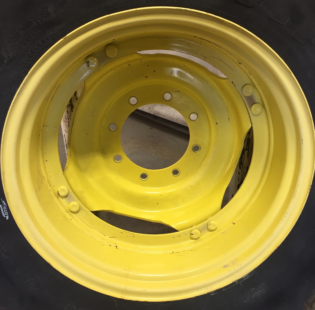 10"W x 28"D, John Deere Yellow 8-Hole Stub Disc (groups of 2 bolts)