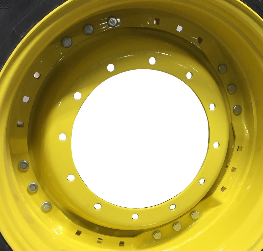 12-Hole Waffle Wheel (Groups of 3 bolts) Center for 34" Rim, John Deere Yellow