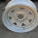 4.5"W x 13"D, Galvanized 4-Hole Spoked Trailer